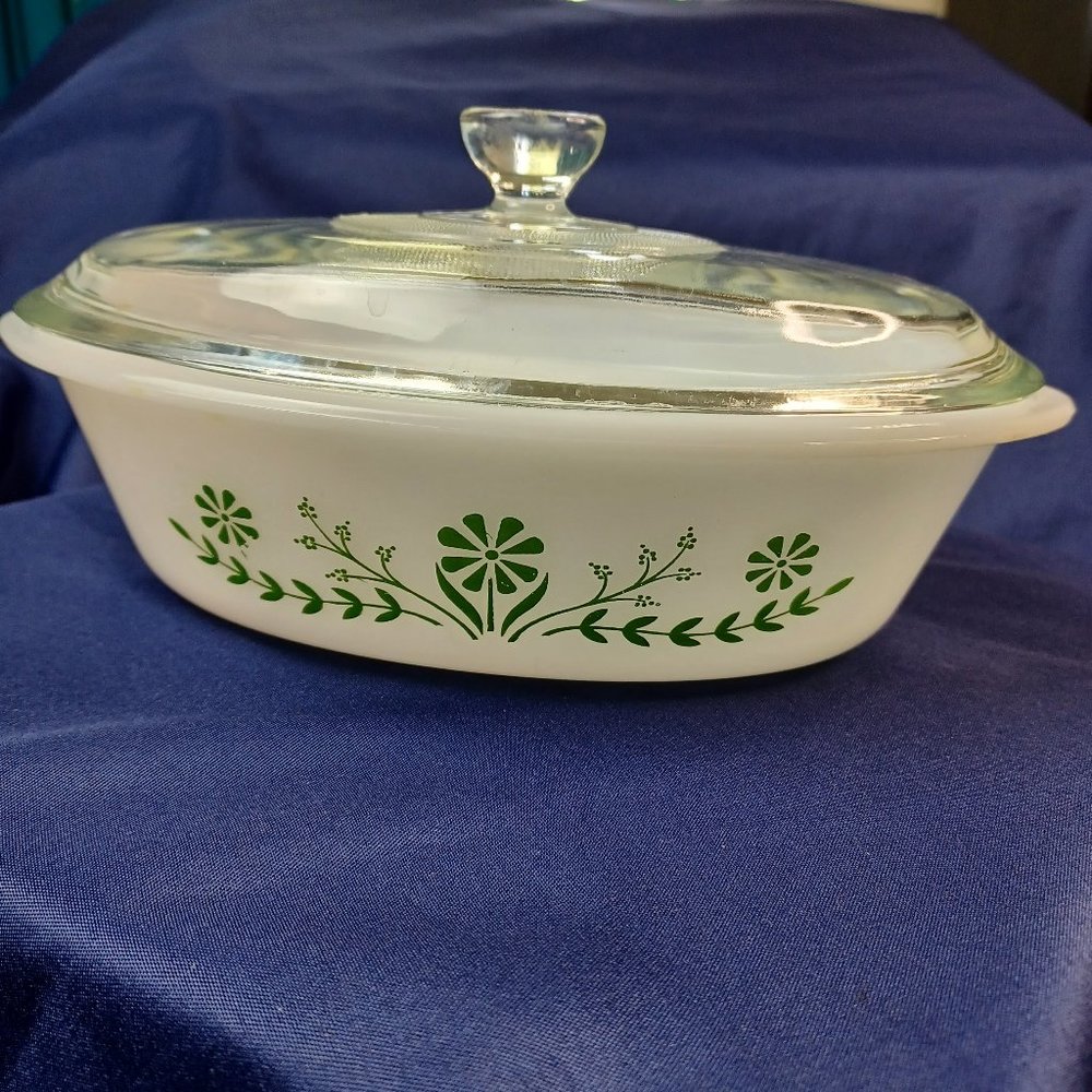 Vintage Estate Glasbake 1 Quart Covered Baking Dish